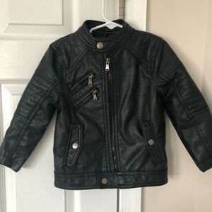URBAN REPUBLIC Little boy faux leather zip up jacket.  LIKE NEW ! For little boy